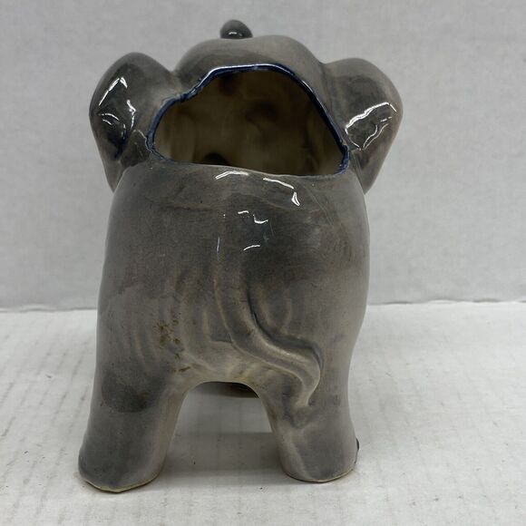 Vintage Florart Elephant Planter Hand Decorated Japan Ceramic - Picture 4 of 12